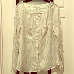 Black and White Printed Loft blouse